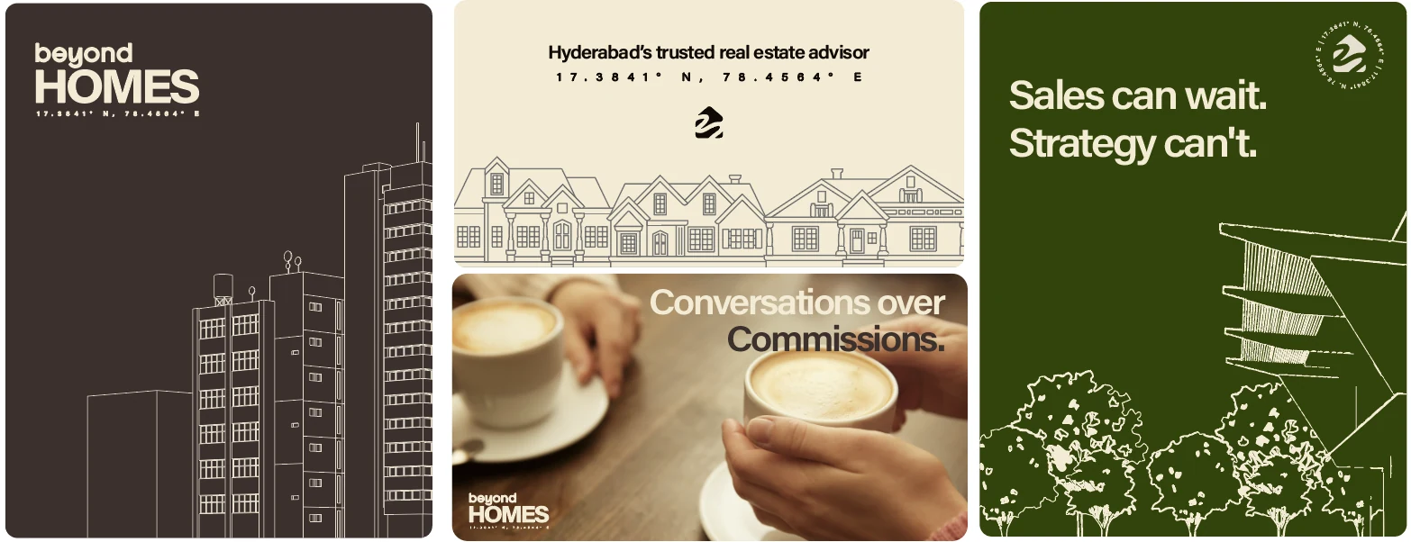 Beyond Homes — brand identity and applications, view 1